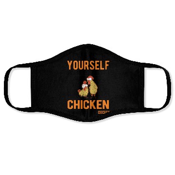 Discover Chickens Chicken Farm Farmer Face Masks
