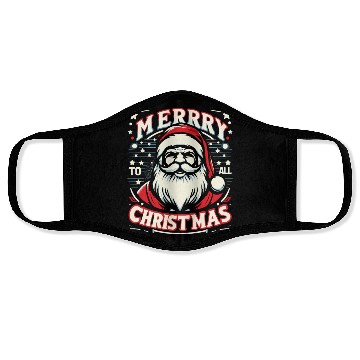 Discover Merry Christmas to All Face Masks