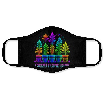 Discover Crazy Plant Lady 2 Face Masks