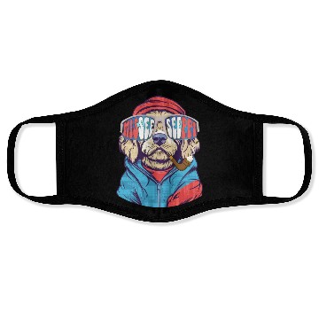 Discover MISEESEEPPI, dog, USA, Mississippi Face Masks