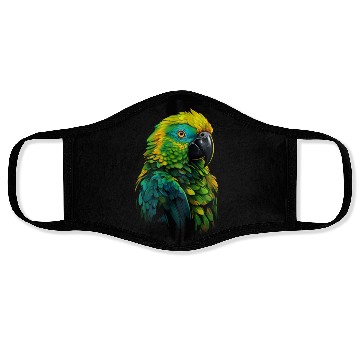Discover Macaw Parrot for a Bird Lover Animal Lover Face Masks