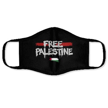 Discover graffiti free palestine Face Masks