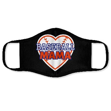 Discover Baseball Mama Baseball Lover Face Masks