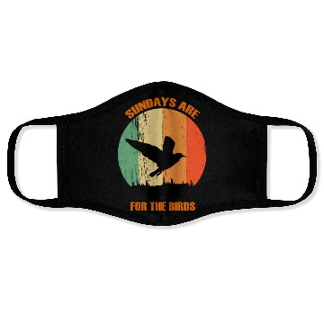 Discover Sundays Are For The Birds Face Masks