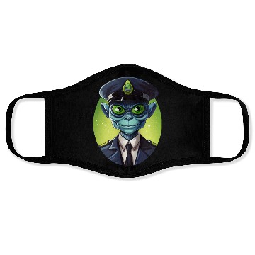 Discover Alien policeman Face Masks