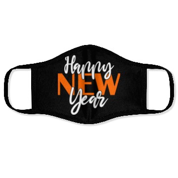 Discover New Year Happy. Face Masks