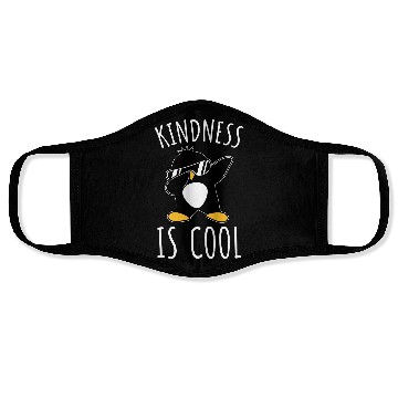 Discover Kindness Is Cool Dabbing Dab Dance Funny Penguin Face Masks