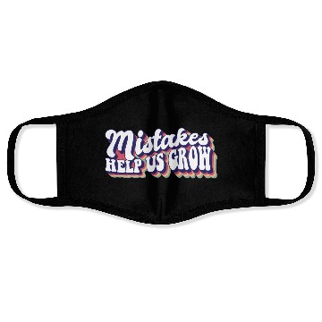 Discover Mistakes Help Us Grow Teacher Student Teaching Face Masks