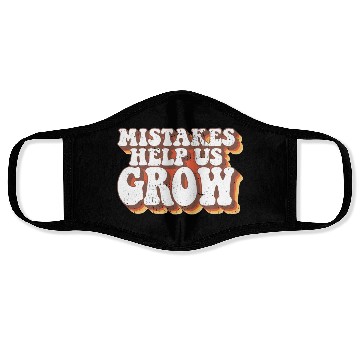 Discover Mistakes Help Us Grow Student Teacher Face Masks