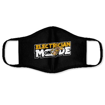 Discover Electrician Mode On Wiremen Powerline Technician Face Masks