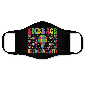 Discover embrace neurodiversity - Embrace ADHD Autism ASD Face Masks