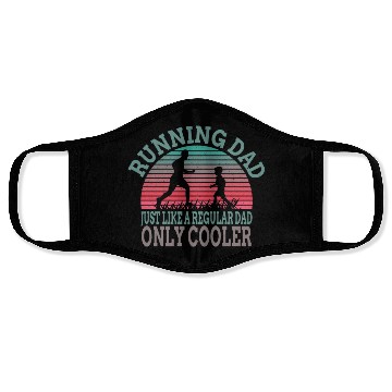 Discover Funny Running For Men Dad Marathon Runner Coach Face Masks