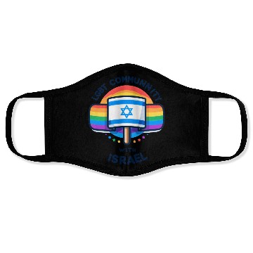Discover LGBTQ community STANDS WITH ISRAEL Face Masks