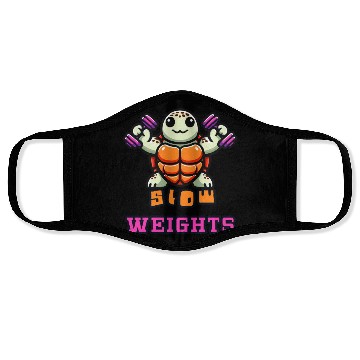 Discover Slow weights gym turtle workouts Face Masks