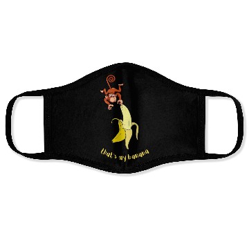 Discover Monkey and Banana funny animal Face Masks