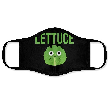 Discover Lettuce The Taste of Sadness Funny Vegan Green FF Band Face Masks