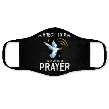 Discover Connect to God Team Jesus Believer Scripture Face Masks