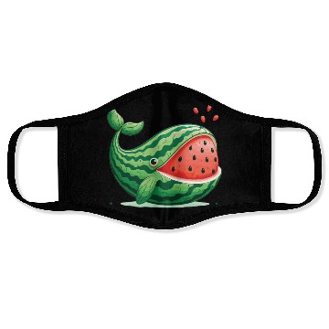 Discover Melon Whale Funny Animal Made Of Vegetables Face Masks