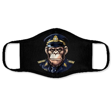 Discover Chimpanzee policeman Face Masks