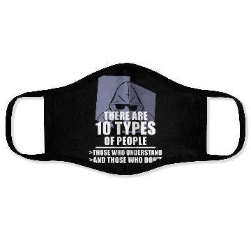 Discover Funny Binary Code Saying Computer Science Programm Face Masks