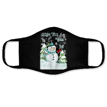 Discover Funny Cranky Snowman Face Masks
