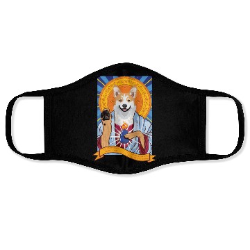 Discover Saint Pembroke Welsh Corgi Face Masks