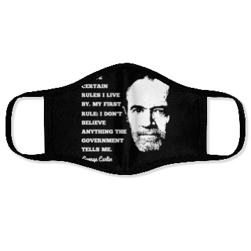 Discover George Carlin Comedy Legend Face Masks