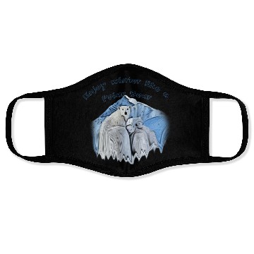 Discover Enjoy winter like a polar bear Face Masks