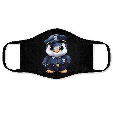 Discover Penguin police Face Masks