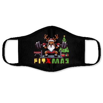 Discover fit xmass, funny christmas reindeer Face Masks