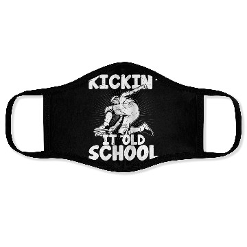 Discover Kickin' it Old School Skateboard Skater Skateboard Face Masks