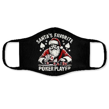 Discover Xmas Santa Claus Poker Player Face Masks