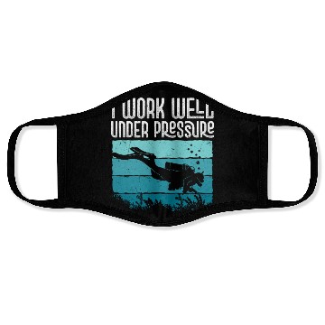 Discover I Work Well Under Pressure Diver Scuba Diving Face Masks