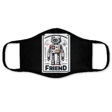 Discover Niche Friend Robot Artificial Intelligence Design Face Masks