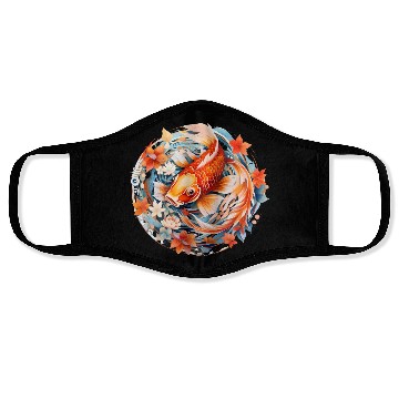 Discover Koi Fish Mandala Art Face Masks
