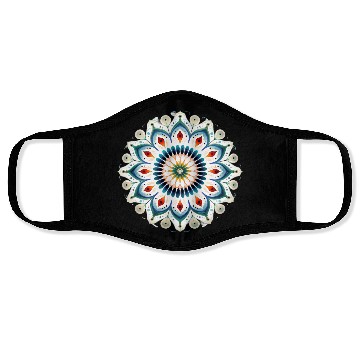 Discover Peacock Mandala Pattern Art Face Masks
