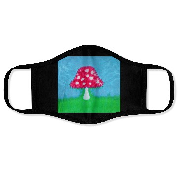 Discover Amanita mushroom Face Masks