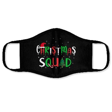 Discover Candy Cane Christmas Squad Santa Claus Winter Face Masks