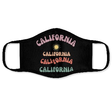 Discover California Chronicles: Sun, Surf, and City Lights Face Masks