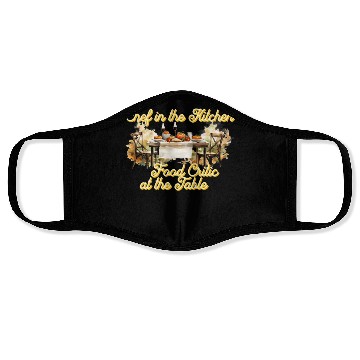 Discover Chef in the Kitchen Food Critic at the Table Face Masks