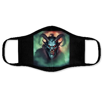 Discover Krampus in Green Fog Face Masks