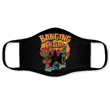 Discover Banging Chains Skeleton With Golf Discs For Men Face Masks