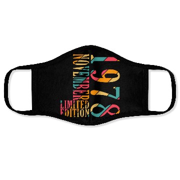 Discover november 1978 Anniversary november 1978 november Face Masks