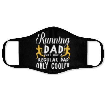Discover Funny Running For Men Dad Marathon Runner Coach Ma Face Masks