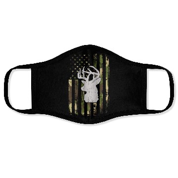 Discover Buck Deer Hunting Camouflage Flag Hunter Face Masks