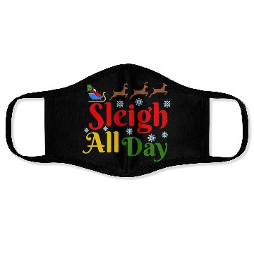 Discover Sleigh all Day, Christmas Face Masks