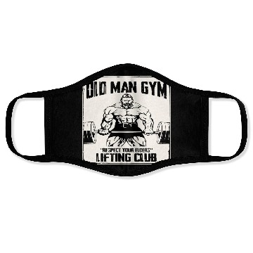 Discover Old Man Gym Respect Your Elders © WhiteTigerLLC.C Face Masks