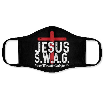 Discover Jesus Serve Worship and Pray SWAG Christian Face Masks