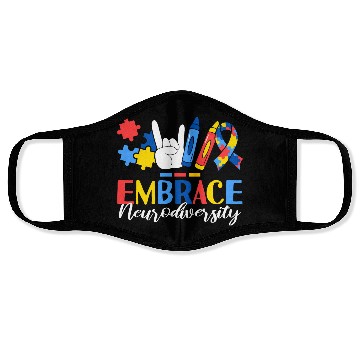 Discover Embrace Neurodiversity ABA Therapist Behavioral Face Masks