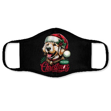 Discover Golden Retriever Christmas Face Masks